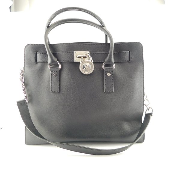 Handbags Mk Hamilton North South MICHAEL Michael Kors Black